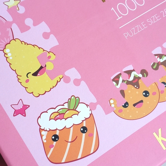 Kawaii Snacks Mystery 1000 Pieces Puzzle (Puzzle Size 28" x 20.5") Ages 12+ - Picture 11 of 16